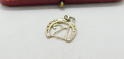 Sterling Silver 21st Birthday Lucky Horseshoe Charm Pendant Vintage c1970