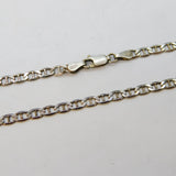 Sterling Silver Anchor Link Chain Necklace Vintage c1970s 38cm Length