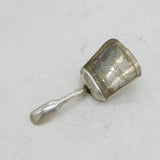 George III Sterling Silver Floral Pattern Tea Caddy Spoon Antique 1794
