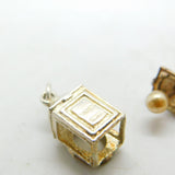 Sterling Silver Pearl In The Lantern Charm By CHIM Vintage c1970