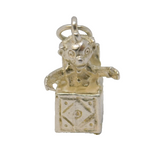 Sterling Silver Jack in the Box Charm Pendant Vintage c1970