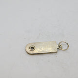Sterling Silver Tape Measure Charm Pendant Vintage c1970s