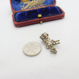 Sterling Silver Man Holding a Ladder Charm Pendant Vintage c1970