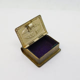 19th Century Miniature White Metal IHS Pill Box Antique c1880s