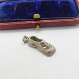 Sterling Silver Big Shoe Charm Pendant Vintage c1970