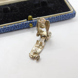Sterling Silver Openable Motor Car Charm Pendant Vintage c1970