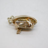 Sterling Silver Noah's Ark With Giraffes Novelty Charm Pendant Vintage c1970s