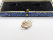 Sterling Silver Old Galleon Ship Charm Pendant Vintage c1970