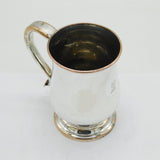 Victorian Old Sheffield Silver Plated Squirrel Crest Tankard Mug Antique c1860