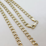 Italian Sterling Silver Flat Curb Chain Necklace 51cms Length Contemporary c1990