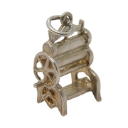 Sterling Silver Clothes Press Charm Pendant Vintage c1970