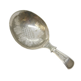 George IV Sterling Silver Floral Pattern Tea Caddy Spoon Antique 1829 Birmingham