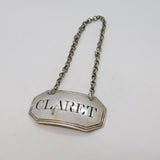 George III Sterling Silver Claret Wine Decanter Label Antique c1800 London
