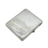 20th Century Russian .875 Silver Kremlin Palace Cigarette Case Antique