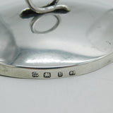 Victorian Sterling Silver & Glass Honey Pot Antique 1876 Birmingham