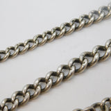 Victorian Sterling Silver Graduating Albert Watch Chain Antique 1901 Birmingham