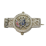 Victorian Sterling Silver Golden Jubilee Commemorative Brooch Antique 1886