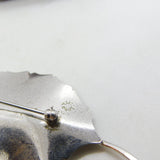 Sterling Silver Figurative Leaf Brooch Pin Vintage c1970