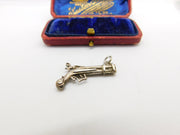 Sterling Silver Blunderbuss Gun Charm Pendant Vintage c1970