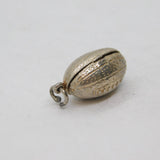 Sterling Silver Opening Rubgy Ball With Scrum Charm Pendant Vintage c1970s