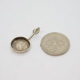 Sterling Silver Frying Pan Charm Pendant Vintage c1970