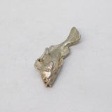 Sterling Silver Fish Charm Pendant Vintage c1970