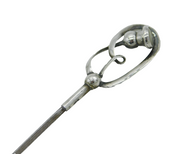 Edwardian Sterling Silver & Mother of Pearl Thistle Form Hat Pin Antique c1910s