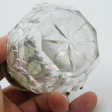 Victorian Sterling Silver Mounted Cut Glass Spice Pot Antique 1863 London
