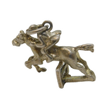Sterling Silver Horse Show Jumping Charm Pendant Vintage c1970s