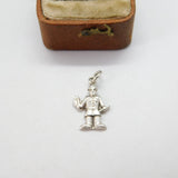 Sterling Silver Policeman with Big Hand Charm Pendant Vintage c1970