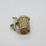 Sterling Silver Beer Stein Hinged Lid Tankard Charm Pendant Vintage c1970