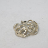 Sterling Silver Comedy Tragedy Muse Masks Charm Pendant Vintage c1970