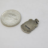 Sterling Silver Enamel London Souvenir Charm Pendant Vintage c1970