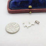 Sterling Silver Royal Crested Charm Pendant Vintage c1970