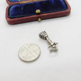 Sterling Silver Figure in the Wind Charm Pendant Vintage c1970