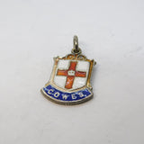 Sterling Silver Enamel Cowes Isle of Wight Charm Pendant Vintage c1970