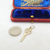 Sterling Silver 18th Birthday Key Charm Pendant Vintage c1970