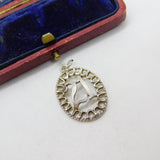 Sterling Silver 21st Birthday Charm Pendant Vintage c1970