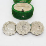 Edward VII Indian 1 Anna Silver Coloured Coin Brooch Antique c1901