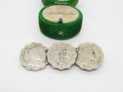 Edward VII Indian 1 Anna Silver Coloured Coin Brooch Antique c1901