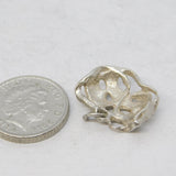 Sterling Silver Comedy Tragedy Muse Masks Charm Pendant Vintage c1970