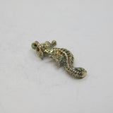 Sterling Silver Textured Seahorse Charm Pendant Vintage c1970s