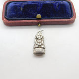 Sterling Silver Aztec Statue Charm Pendant Vintage c1970