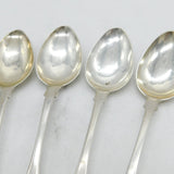 Scottish Provincial Aberdeen Victorian Set of Sterling Silver Teaspoons Antique