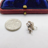 Sterling Silver Donkey with Baskets Charm Pendant Vintage c1970