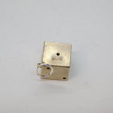 Sterling Silver Dice Charm Pendant Vintage c1970
