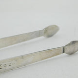 George III Pair of Sterling Silver Short Sugar Tongs Antique 1791 London