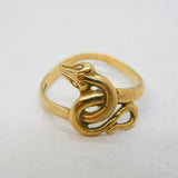 9ct Yellow Gold Snake or Serpent Dress Ring Vintage Birmingham