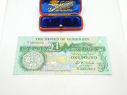 Mint Condition States Of Guernsey £1 Bank Note c1985 Perfect Uncirculated