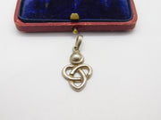 Sterling Silver Little Knot Charm Pendant Vintage c1970